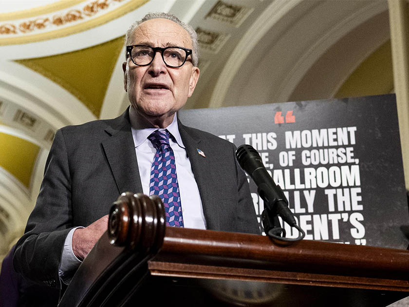 El líder de los demócratas en el Senado de Estados Unidos, Chuck Schumer