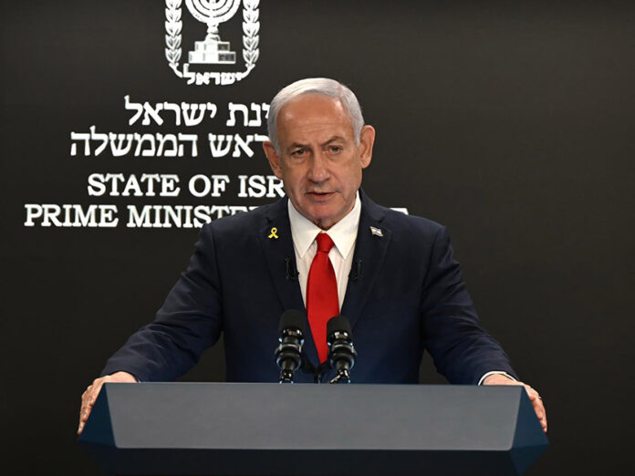 El primer ministro de Israel, Benjamin Netanyahu